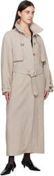 La Collection Beige Jocasta Trench Coat