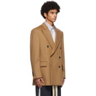 Loewe Tan Wool and Cashmere Double-Breasted Blazer