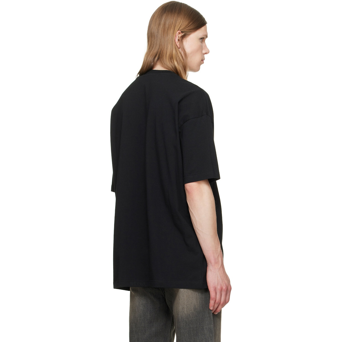 We11done Black Chain Necklace T-shirt