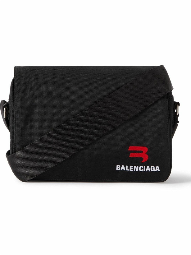 Photo: Balenciaga - Explorer S Logo-Embroidered Recycled-Nylon Messenger Bag