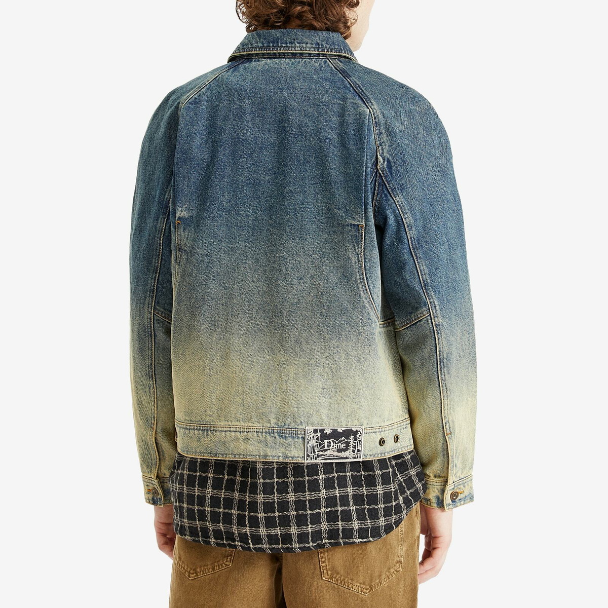 Dime Men's Denim Jacket in Dipped Sandblasted Indigo