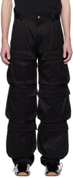 Mugler Black Relaxed-Fit Cargo Pants