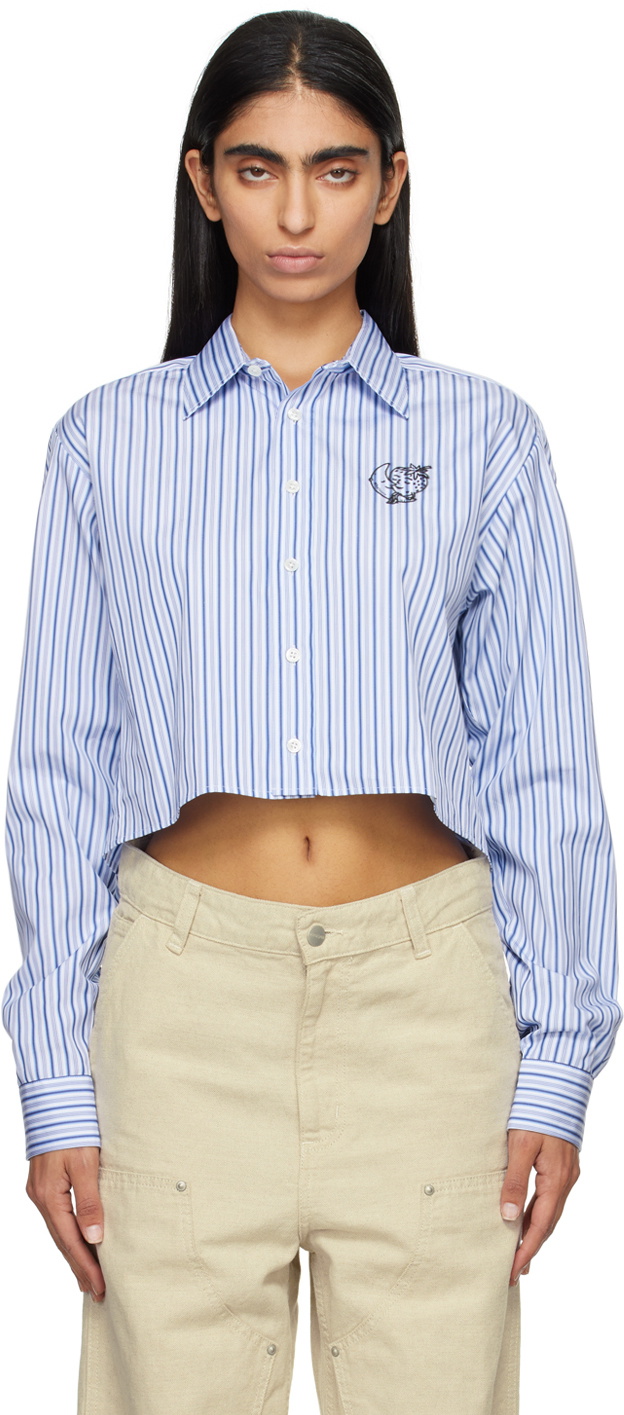 Sky High Farm Workwear Blue Cropped Shirt