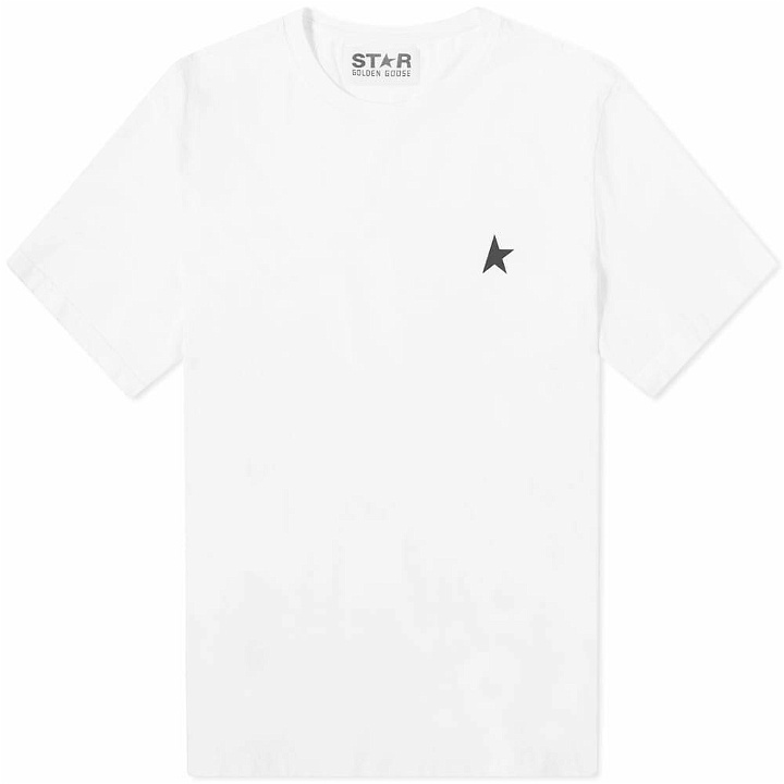 Photo: Golden Goose Men's Star T-Shirt in Optic White/Black