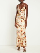 BEC + BRIDGE Sunset Floral Viscose Satin Maxi Dress