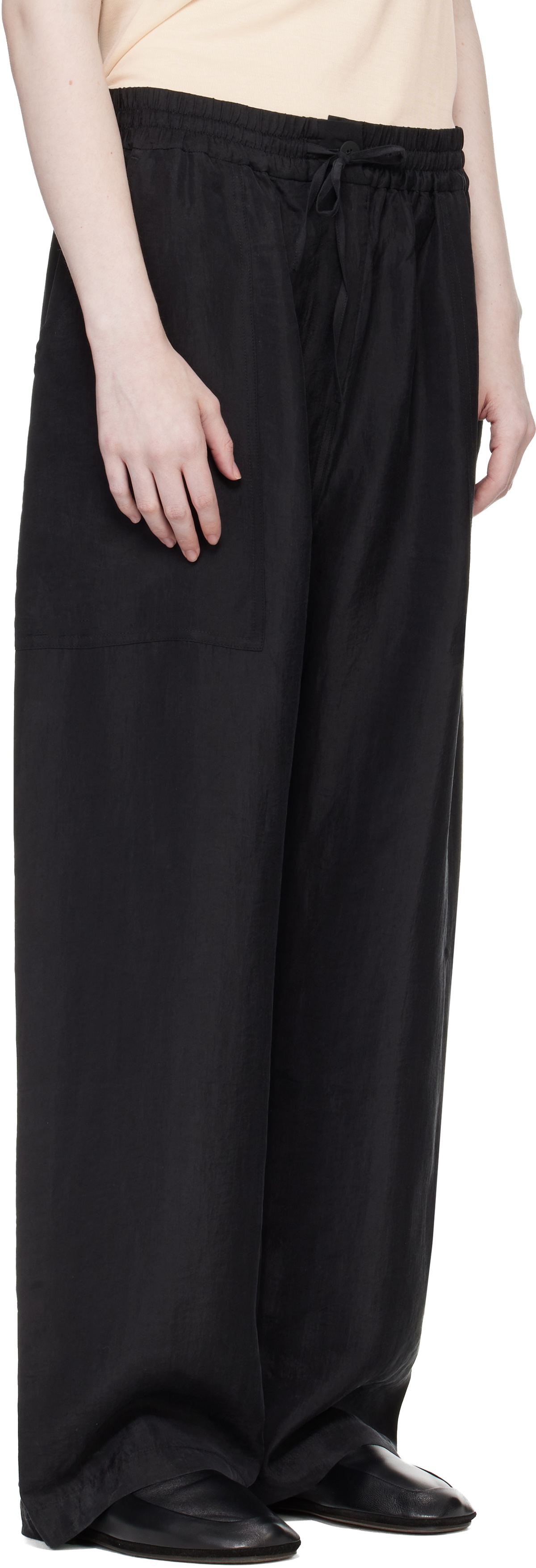 Studio Nicholson Black Capel Twill Trousers