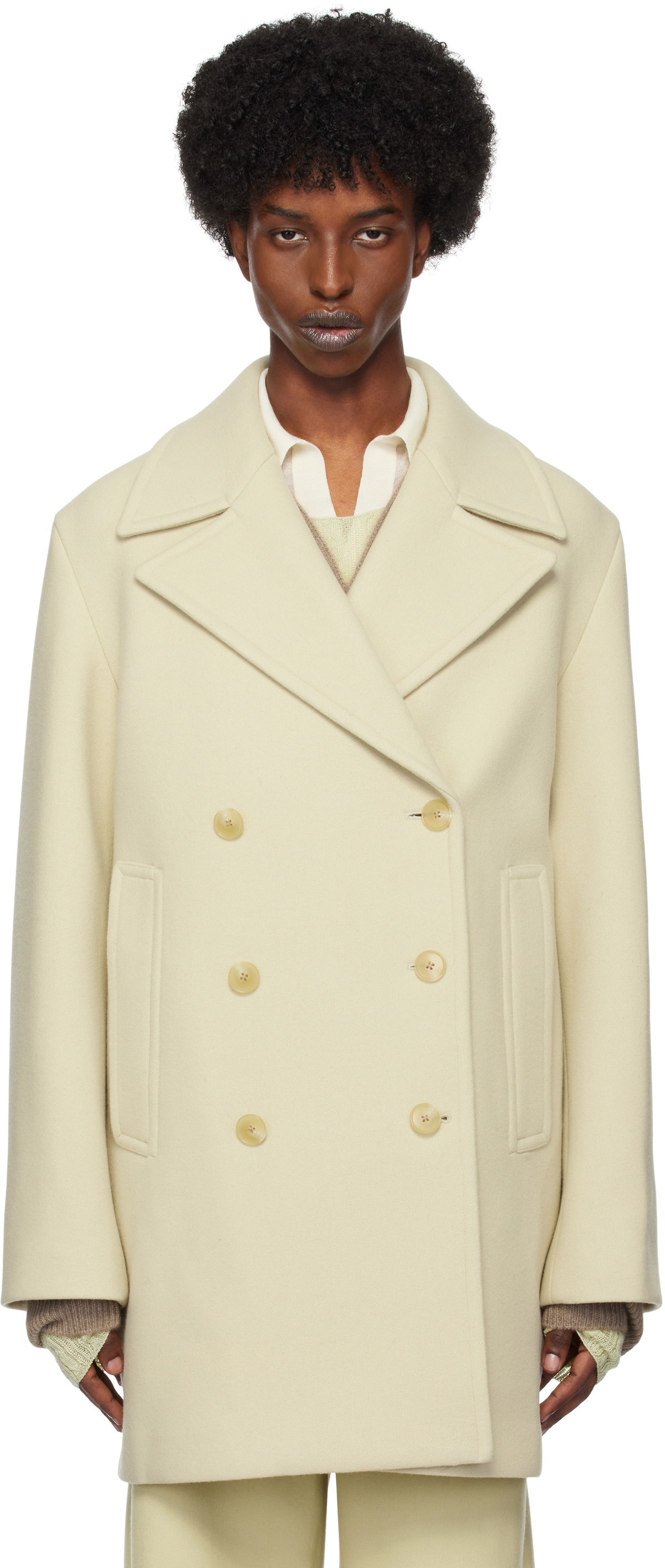 【未使用】AURALEE SPONGE WOOL MELTON COAT 4 Sponge Wool Melton Chesterfield Coat – La Garçonne