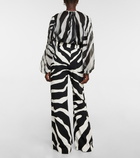 Dolce&Gabbana - Zebra-print wide-leg pants