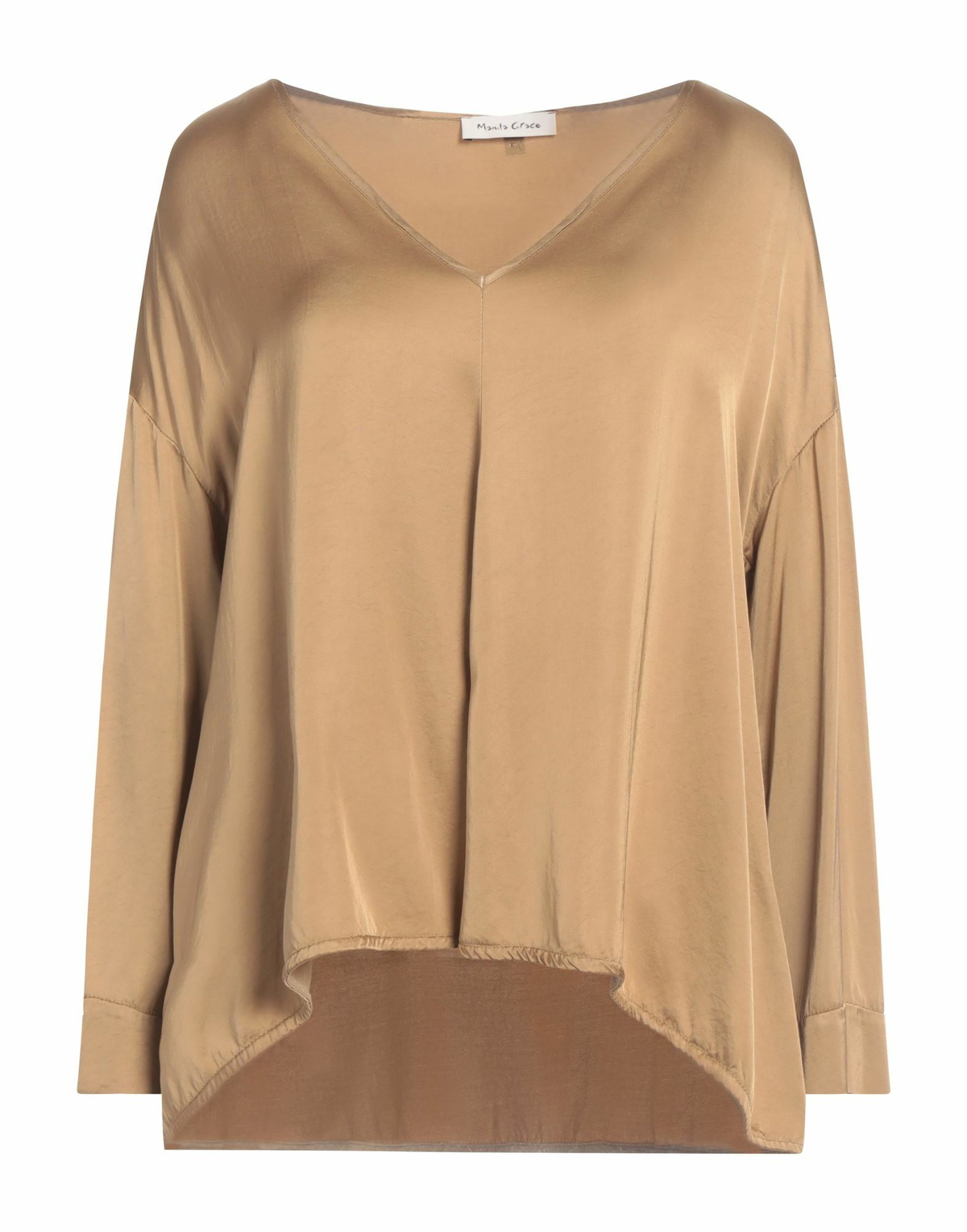 Manila Grace Womens Top in Camel