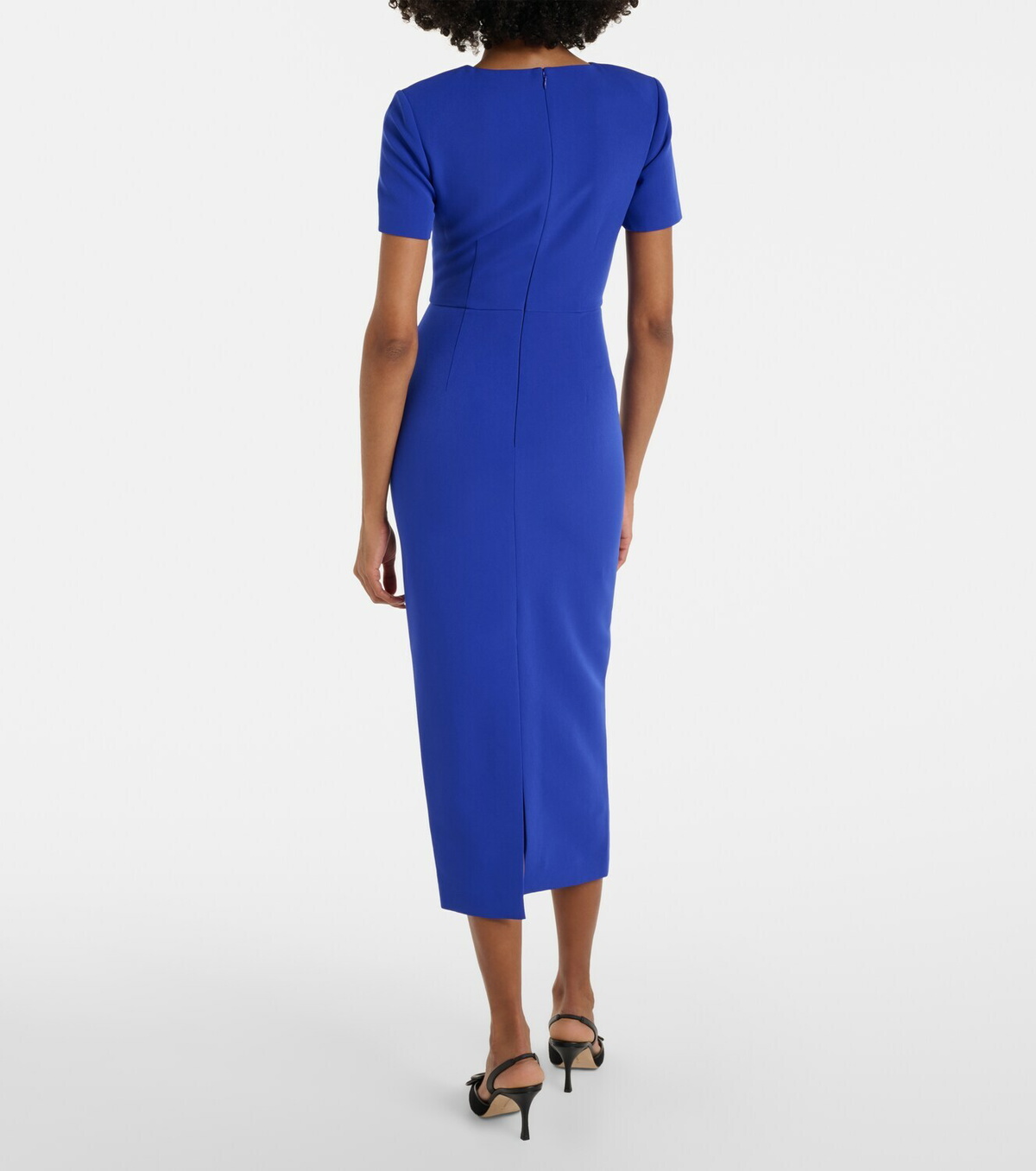 Roland Mouret Draped crêpe midi dress