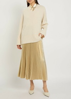 Joseph Noel Ribbed Cashmere and Wool-blend Jumper Cream