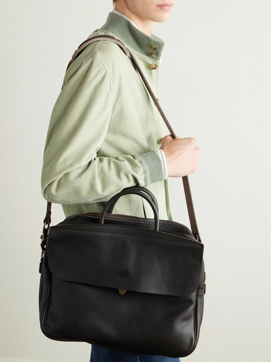Bleu de Chauffe - Zeppo Full-Grain Leather Briefcase