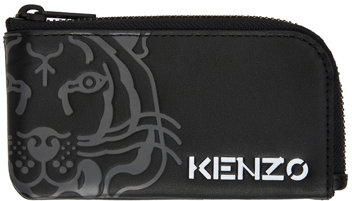 Photo: Kenzo Black K-Tiger Zip Card Holder