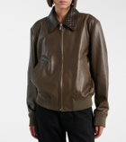 Bottega Veneta Intrecciato leather blouson jacket