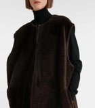The Row Andi shearling vest
