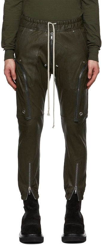 Photo: Rick Owens Green Bauhaus Leather Pants