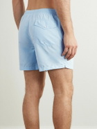 Ralph Lauren Purple label - Straight-Leg Mid-Length Logo-Embroidered Swim Shorts - Blue