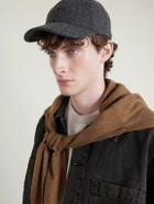 A.P.C. - Charlie Logo-Embroidered Wool Baseball Cap - Gray