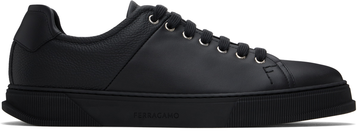 Ferragamo Black Low Cut Sneakers Salvatore Ferragamo