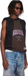 Andersson Bell Black & Brown Basketball Jersey Layered Roll Up T-shirt