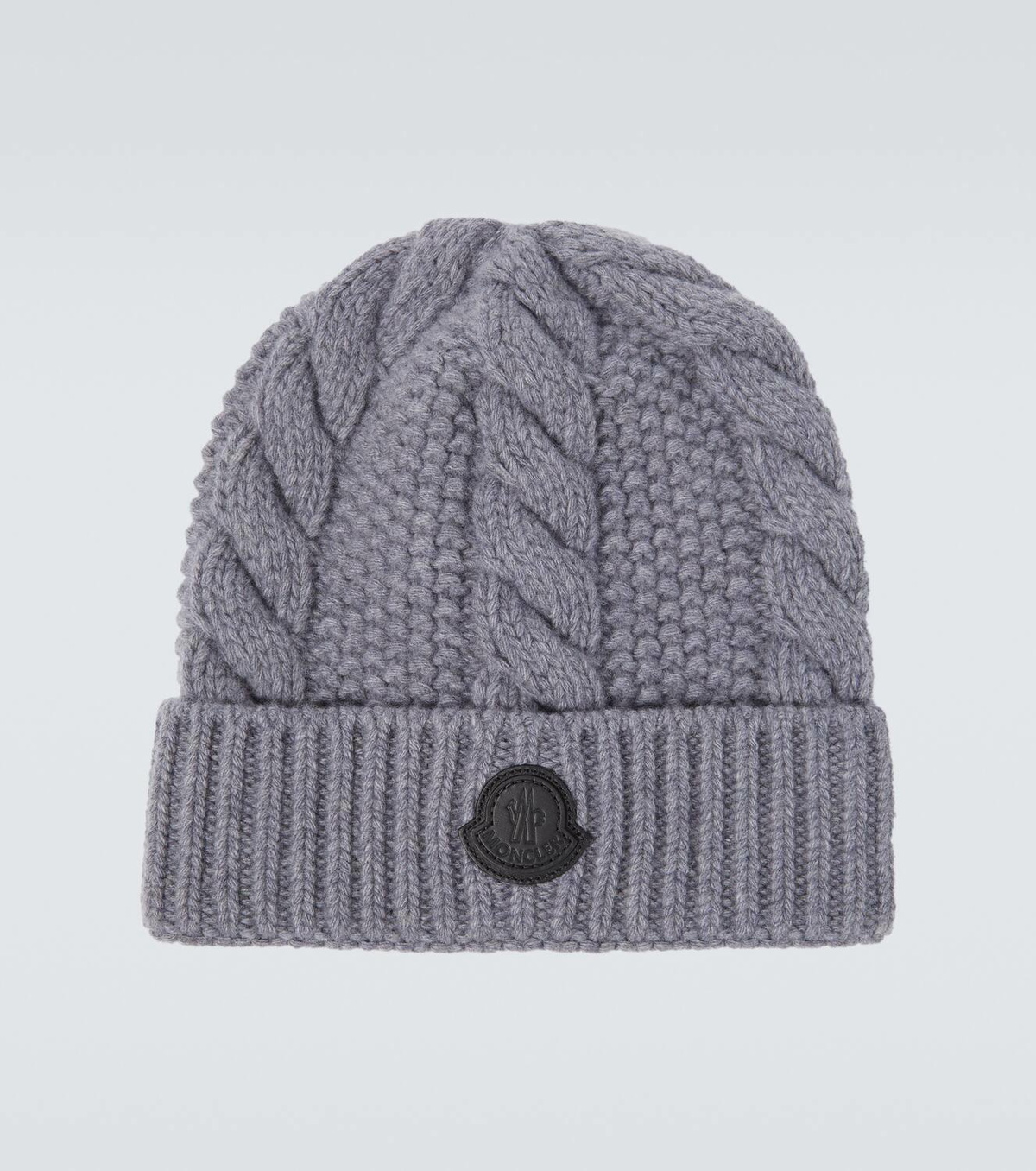 Moncler Cable-knit wool and cashmere beanie Moncler