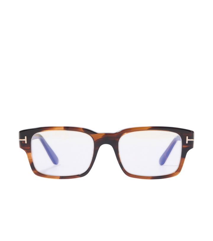 Photo: Tom Ford T rectangular glasses