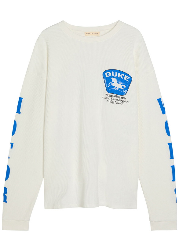 Photo: Duke And Dexter Sponsors Printed Waffle T-shirt White