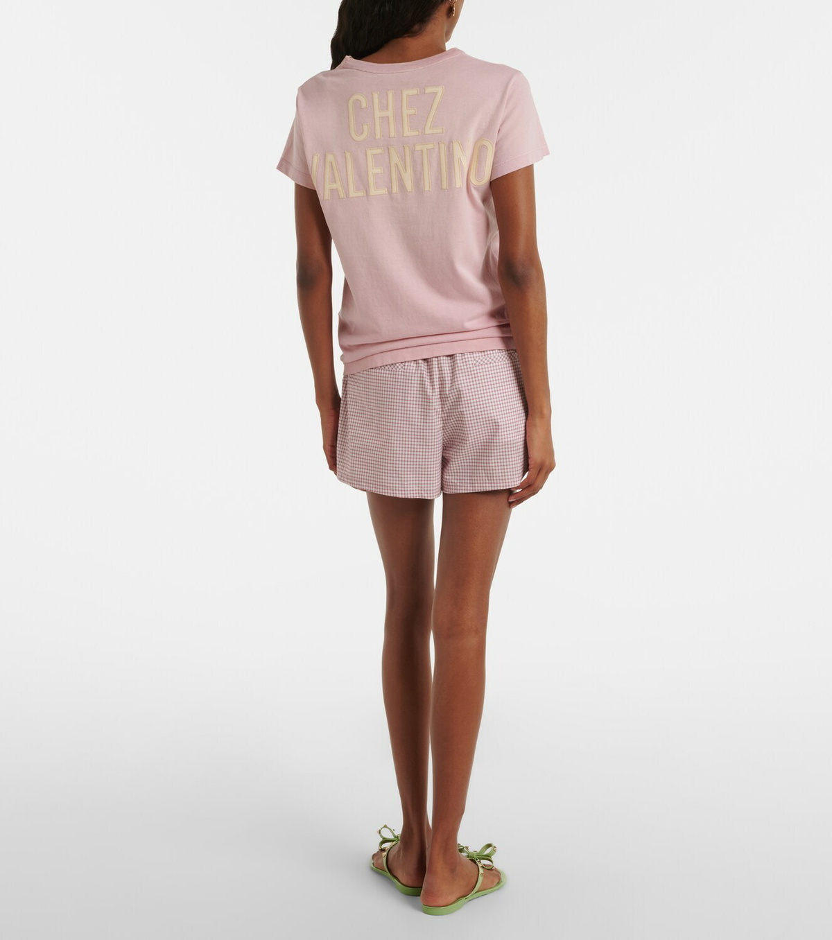 Valentino Gingham cotton shorts