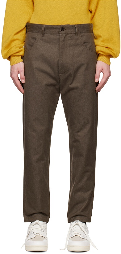 Photo: 4SDESIGNS Taupe Carpenter Trousers