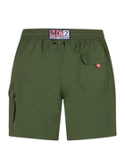 MC2 Saint Barth Man Military Green Comfort And Stretch Swim Shorts