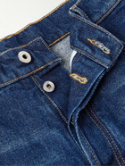 Off-White - Straight-Leg Eyelet-Embellished Jeans - Blue