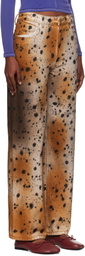 Eckhaus Latta Tan & Beige Wide Leg Jeans