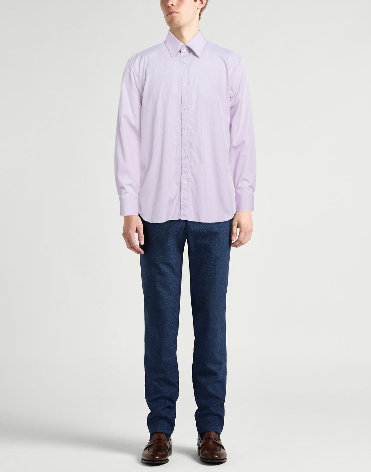 Dunhill Mens Shirt Lilac