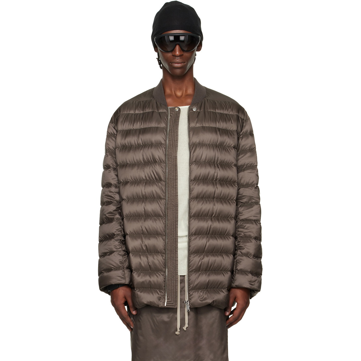 Rick Owens Moncler + Rick Owens Brown Flight Parka Jacket