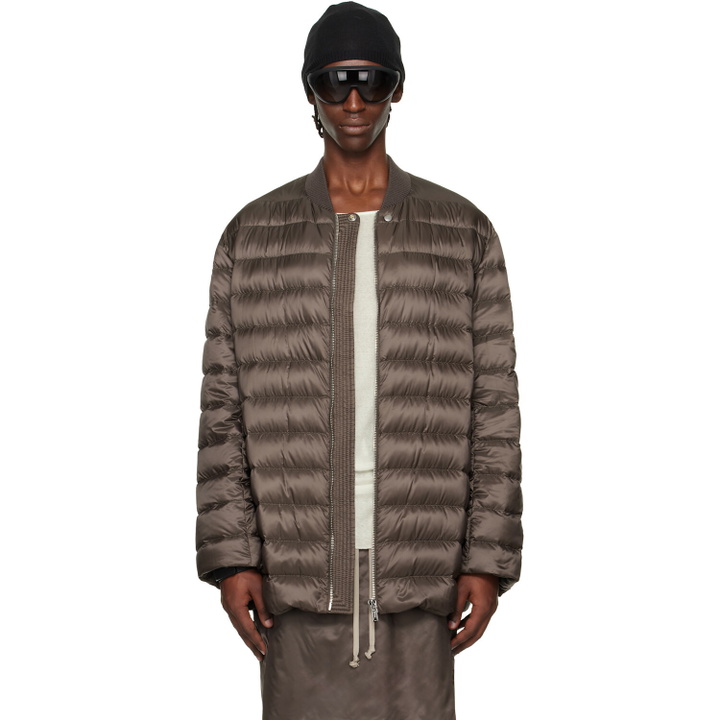 Photo: Rick Owens Moncler + Rick Owens Brown Flight Parka Jacket