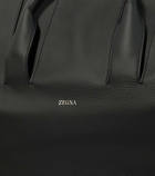 Zegna Raglan leather travel bag