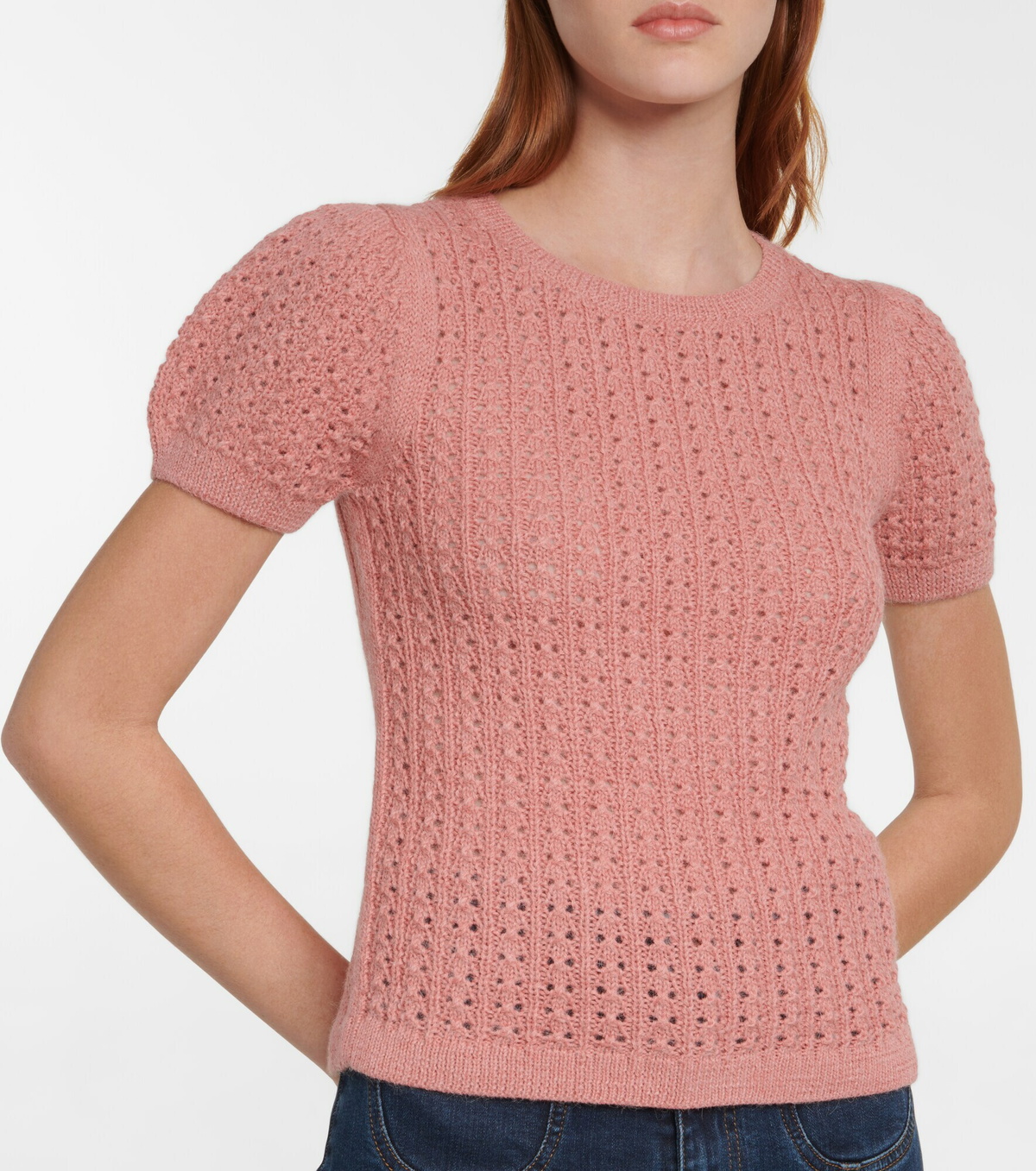 See By Chloe - Open-knit alpaca wool-blend top