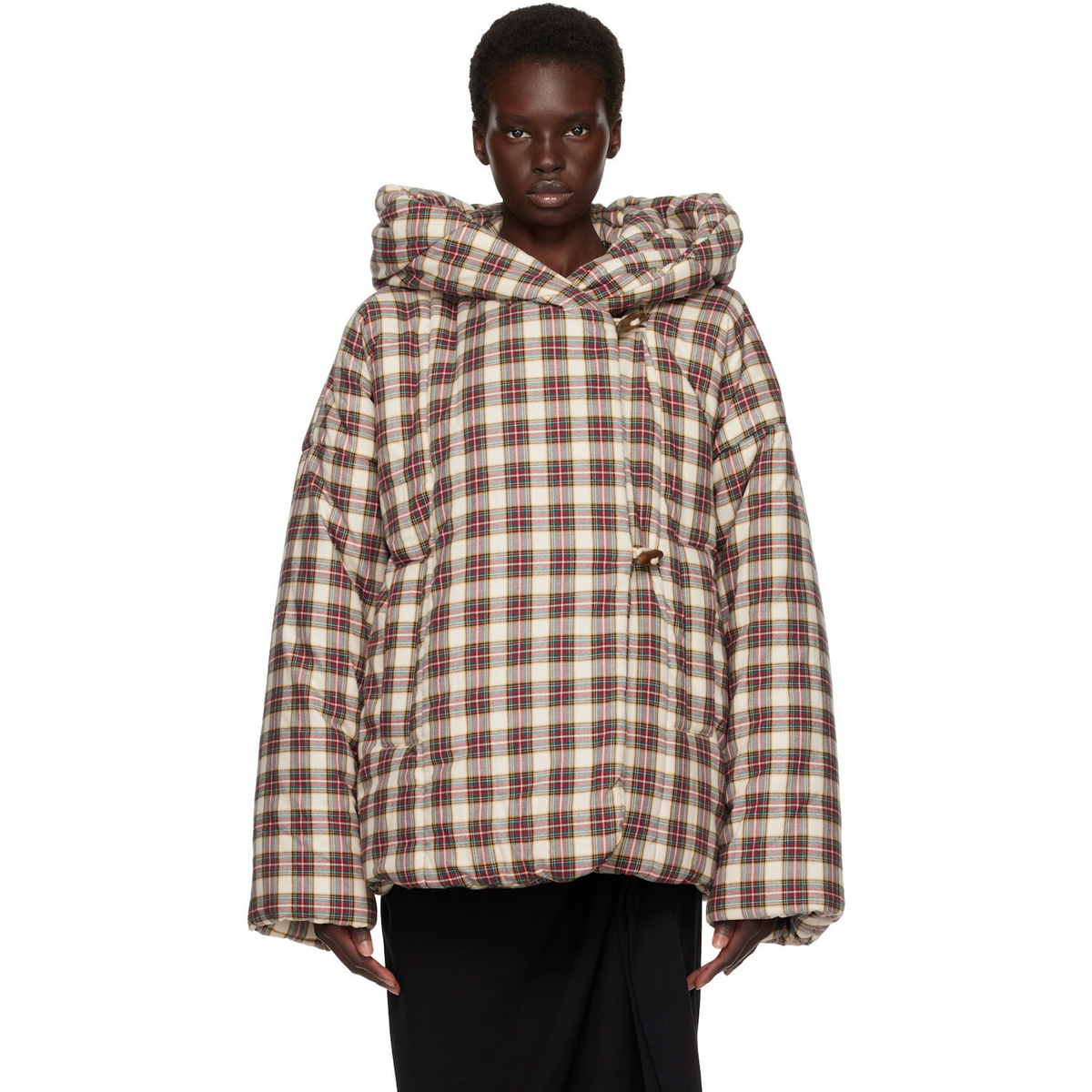 Dries Van Noten Off-White Check Jacket