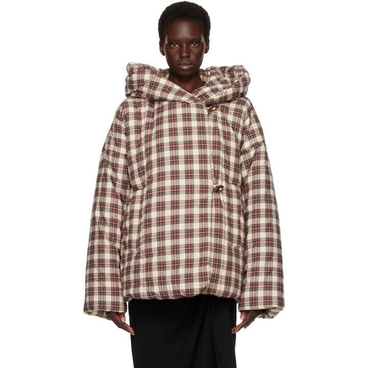 Photo: Dries Van Noten Off-White Check Jacket