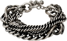 Ann Demeulemeester Silver Esa Multi Chains Bracelet
