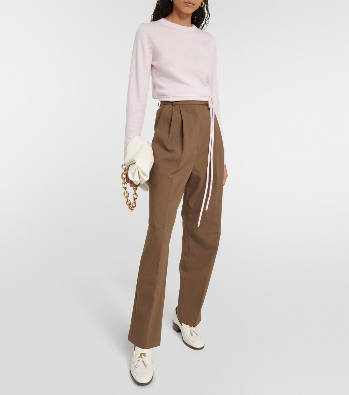 Jardin des Orangers Belted wool and cashmere sweater