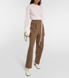 Jardin des Orangers Belted wool and cashmere sweater