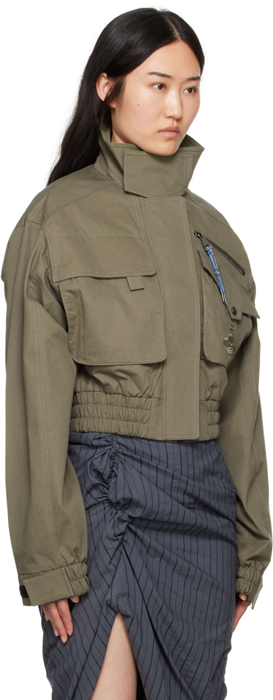 Vivienne Westwood Khaki Memphis Cropped Jacket Vivienne Westwood