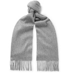 Paul Smith - Fringed Cashmere Scarf - Men - Gray