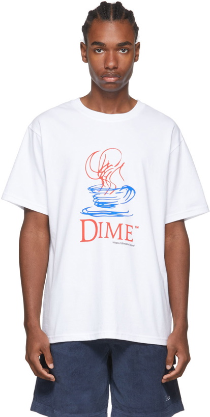 Photo: Dime White Cotton T-Shirt