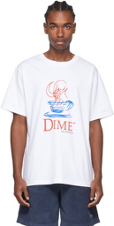 Dime White Cotton T-Shirt