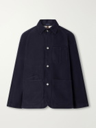 Drake's - Cotton-Moleskin Chore Jacket - Blue