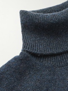 Loro Piana - Ribbed Cashmere Rollneck Sweater - Blue