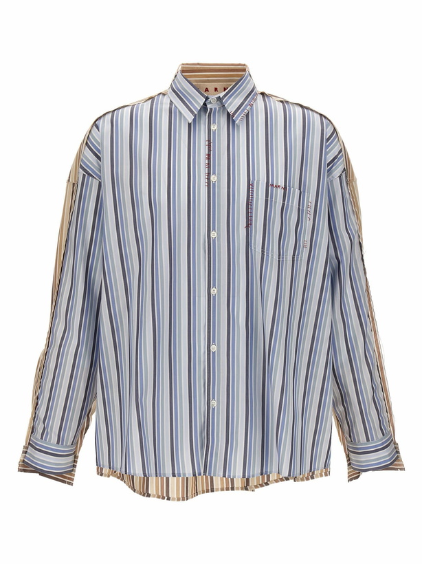 Photo: Marni Unfinished Striped Shirt
