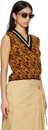 Dries Van Noten Red Stripe Vest